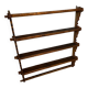 Wooden shelf 1980 chalet style
