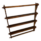 Étagère en bois 1980 style chalet