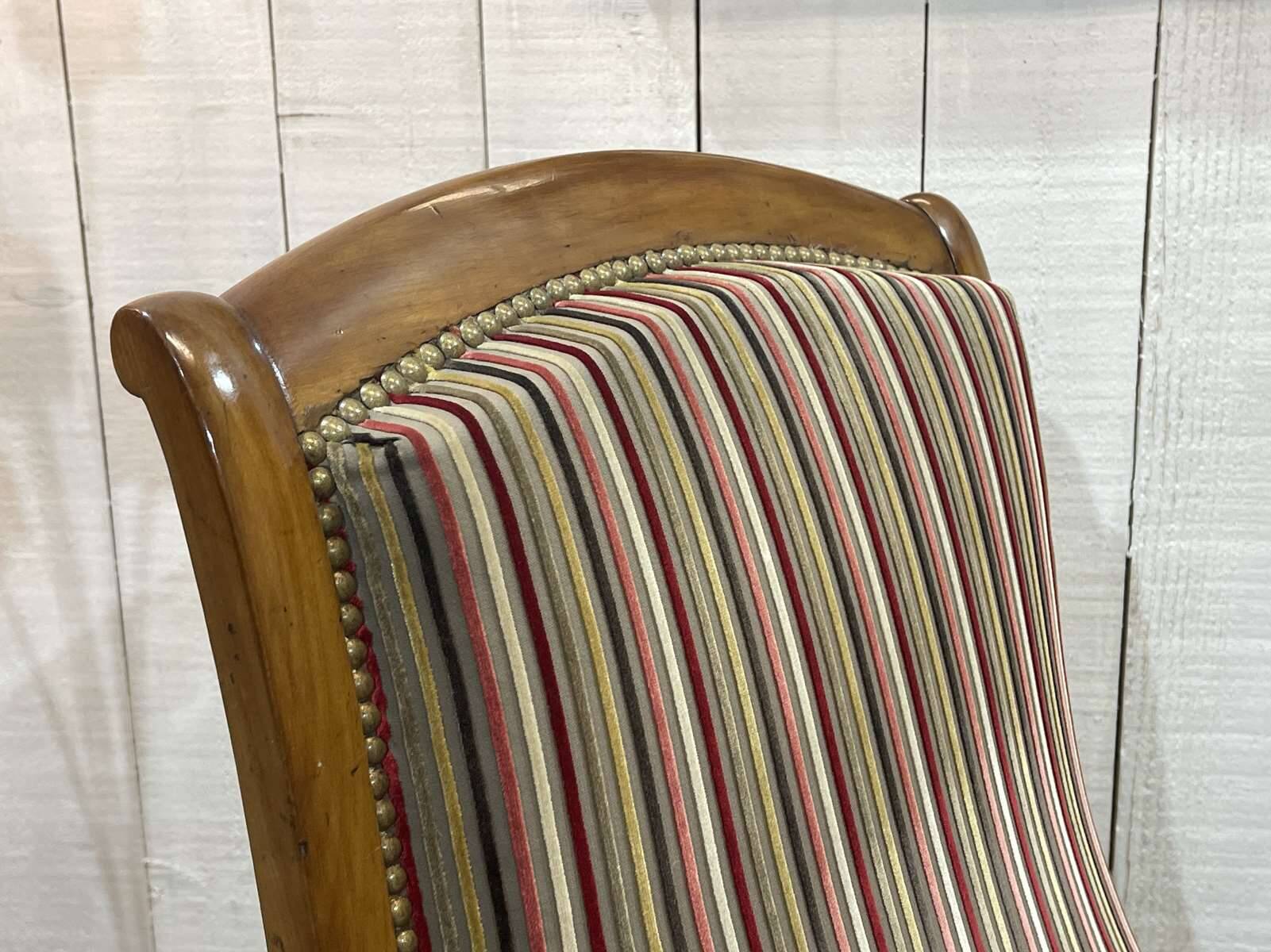 Voltaire III armchair, late 19th century, in cherry wood
