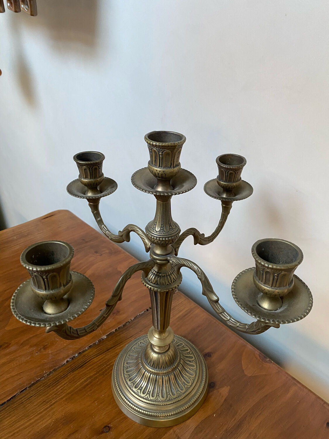 Brass candle holder