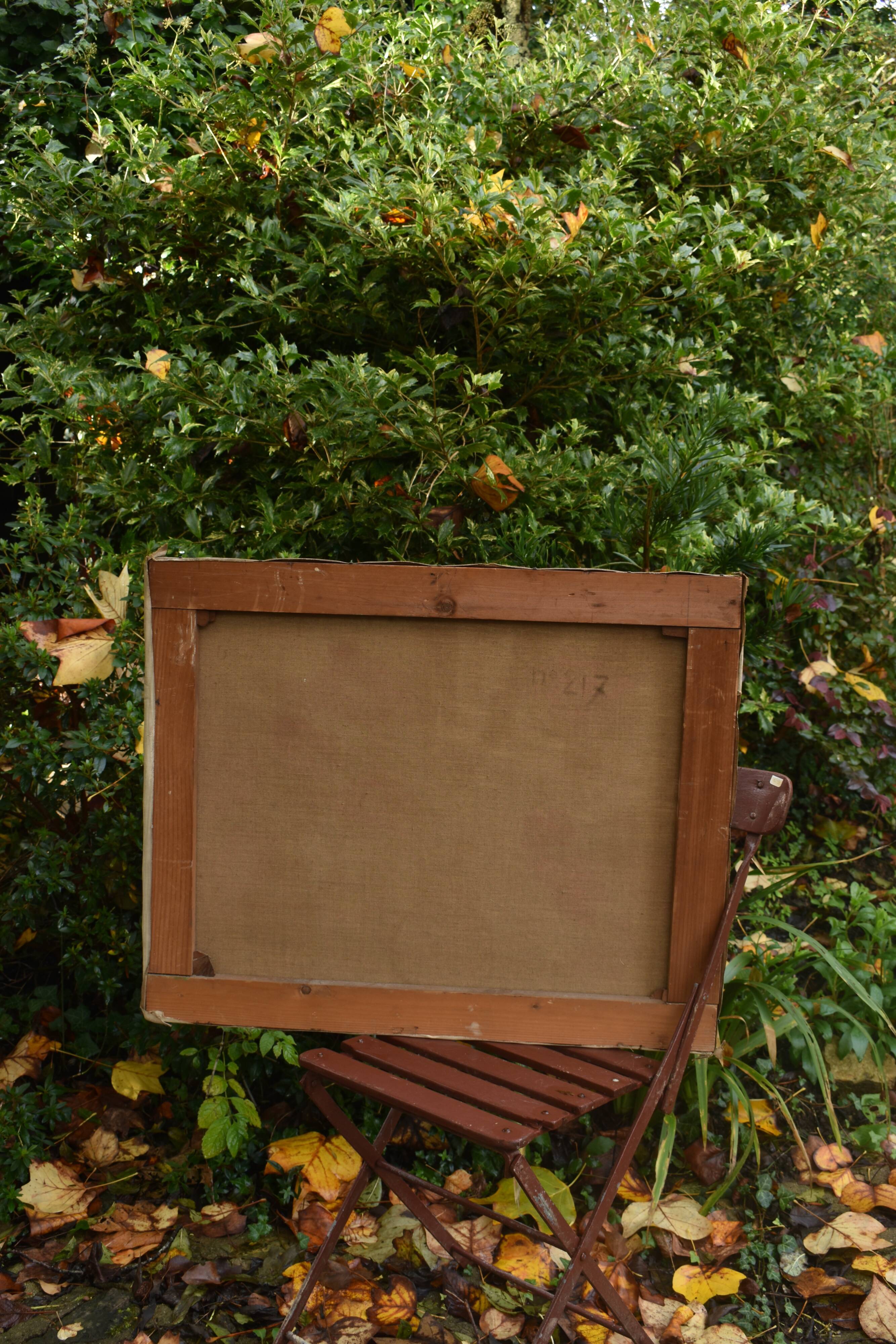 Oil painting on canvas, still life by Rollande Déchorain