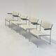 Fauteuils Gijs van der Sluis en cuir blanc