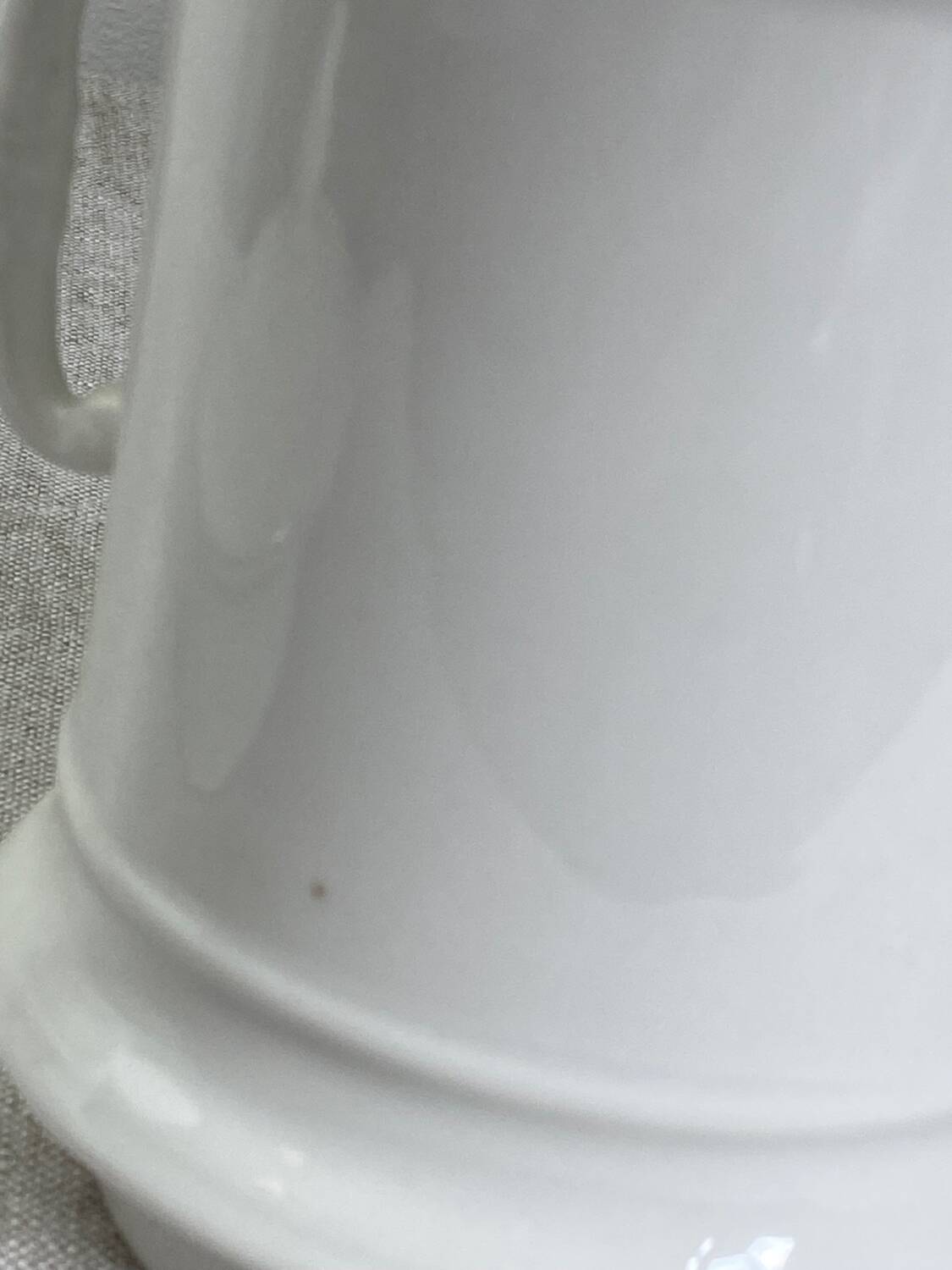 Pillivuyt France white porcelain teapot