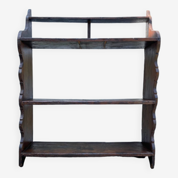 Vintage solid oak countryside shelf