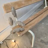 Vintage school bench