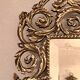 Paire d'appliques miroirs XIXème en bronze