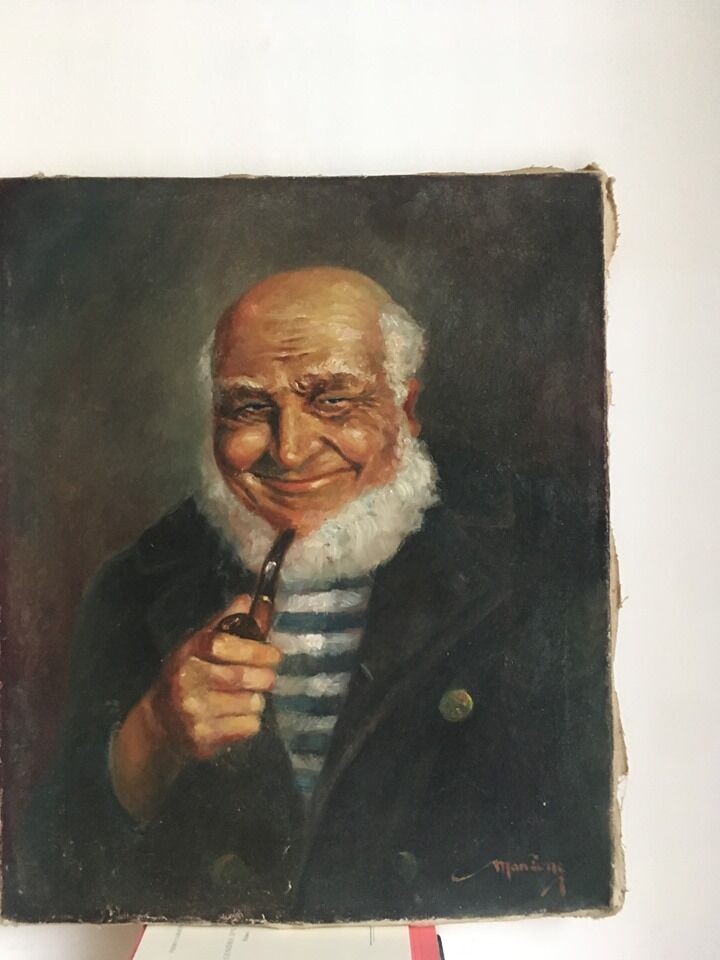 Portrait in oil former captain