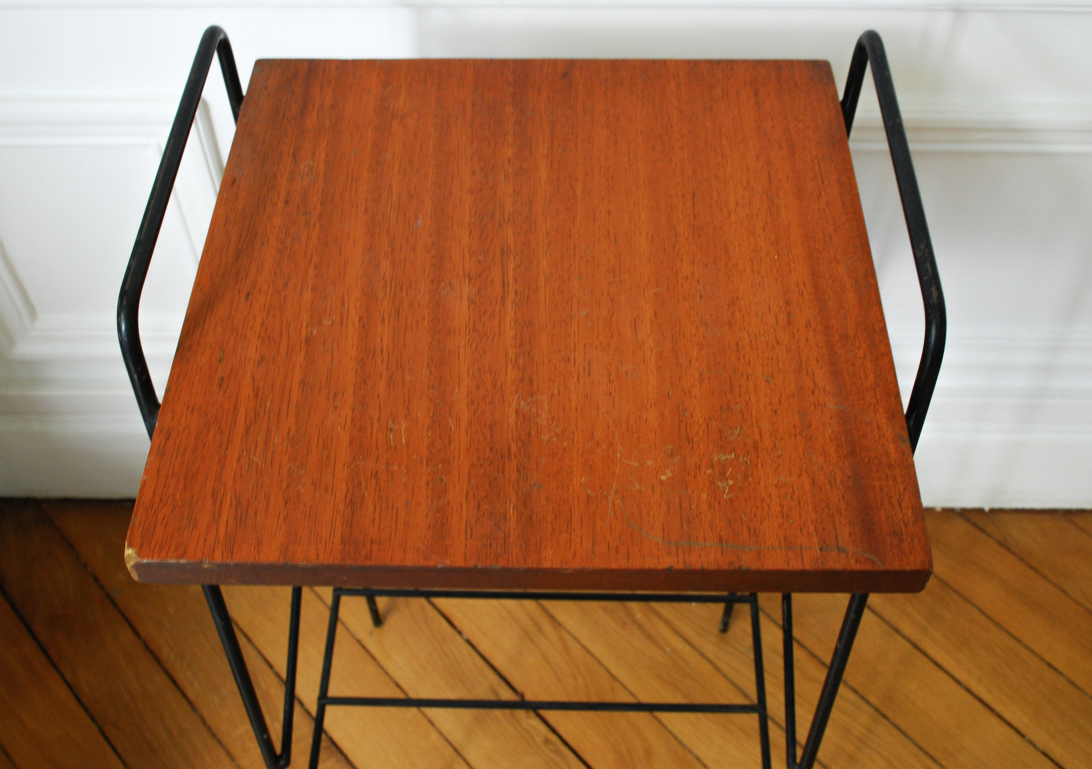 Table d'appoint bois et métal