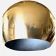 Vintage Brass Floor Lamp Bubble Height-adjustable Spotlight from IKEA 1970s