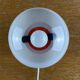 White opaline glass table lamp, Italy, 1970s