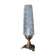 Upcycled table lamp | gold bronze & retro chic diamond tip