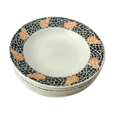 Lot de 7 assiettes creuses Art Déco