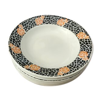 Art Deco hollow plates