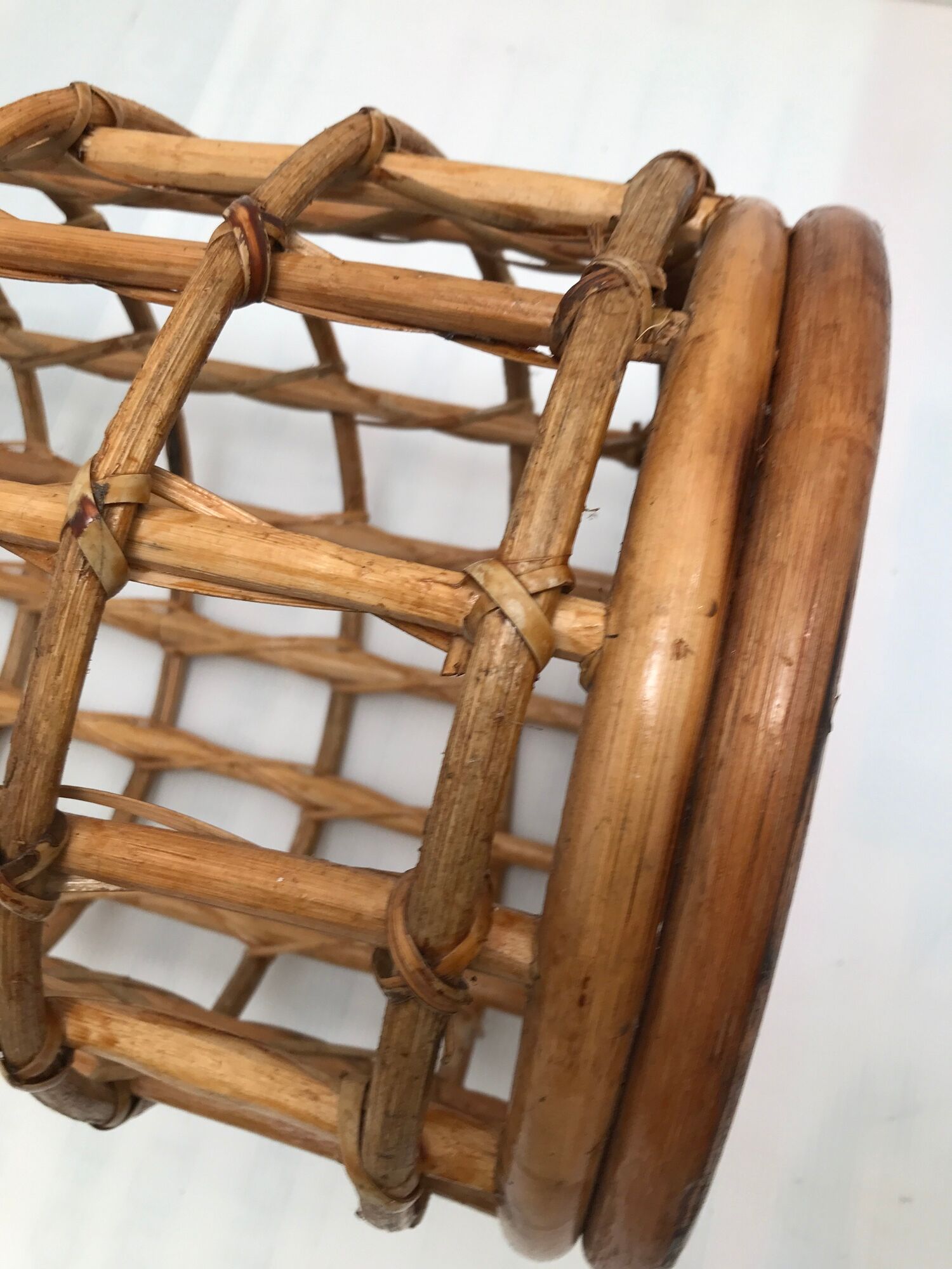 Vintage 50-60s rattan umbrella holder