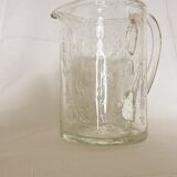 Biot bubbled glass pitcher