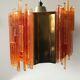 Claus Bolby brass plexiglas ceiling light