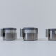 6 coffee cups porcelain and chrome Morinox Italy