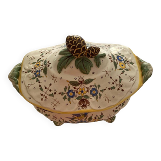 Handmade slip planter tureen