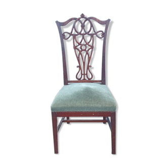 Chair with openwork backrest