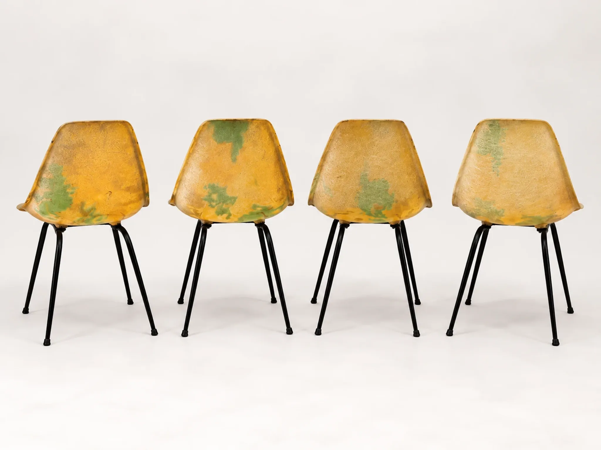 Set of 4 chairs La Cigogne by René-Jean Caillette – 1950s/60s