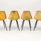 Set of 4 chairs La Cigogne by René-Jean Caillette – 1950s/60s