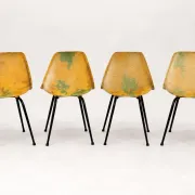 Set of 4 chairs La Cigogne by René-Jean Caillette – 1950s/60s