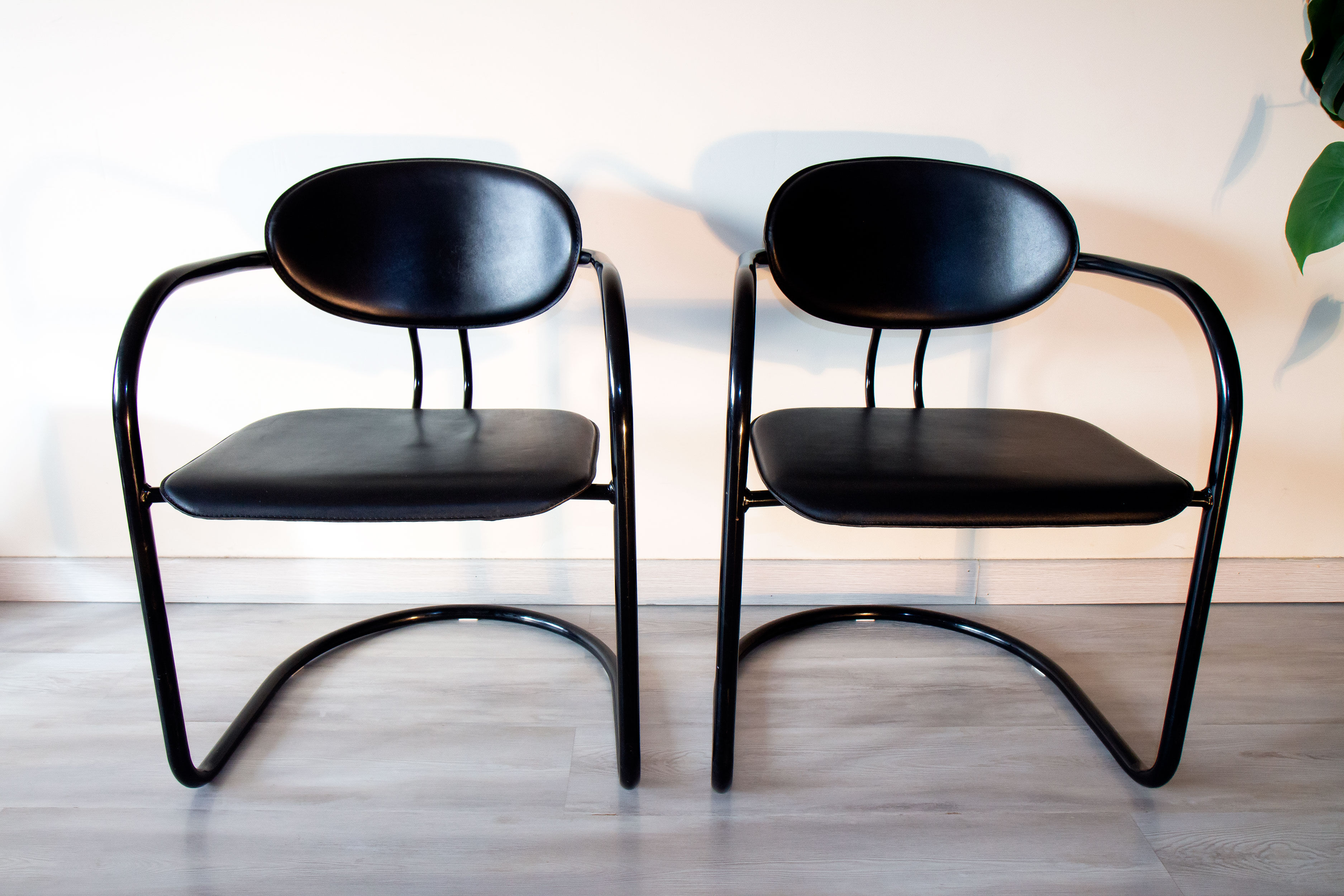 Pair of Bauhaus chairs edited by Effezeta, Italy 1980