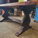 Large solid wood table – carefully restored – 200 x 80 cm