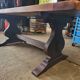 Grande table en bois massif – restaurée avec soin – 200 x 80 cm