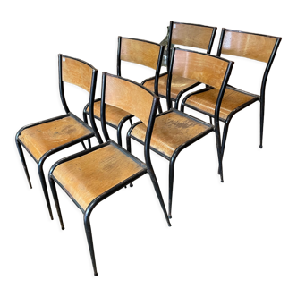6 Mullca 510 school chairs