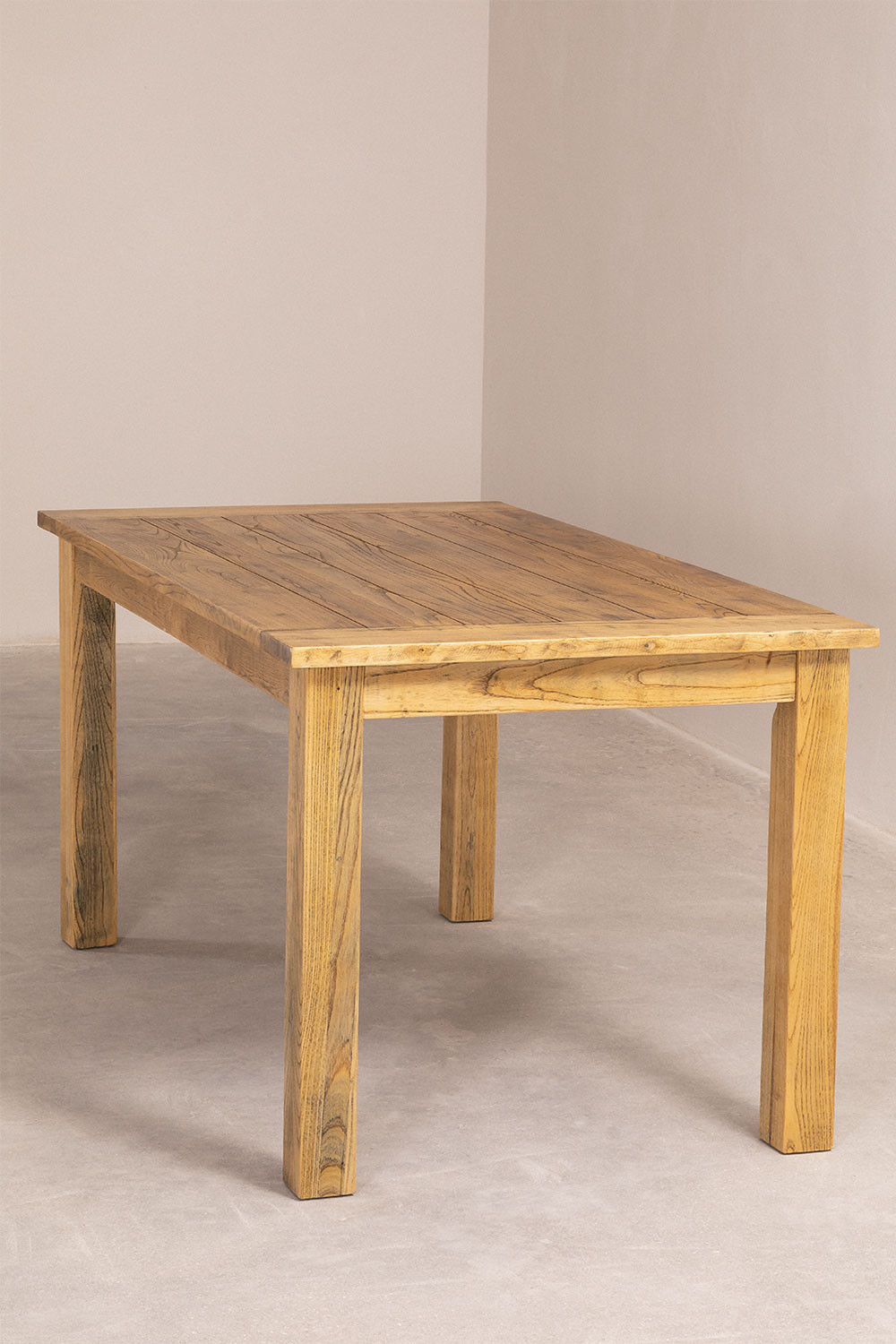 Ribbed wooden table 150cm