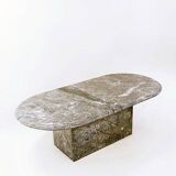 Table basse en marbre gris, 1960s