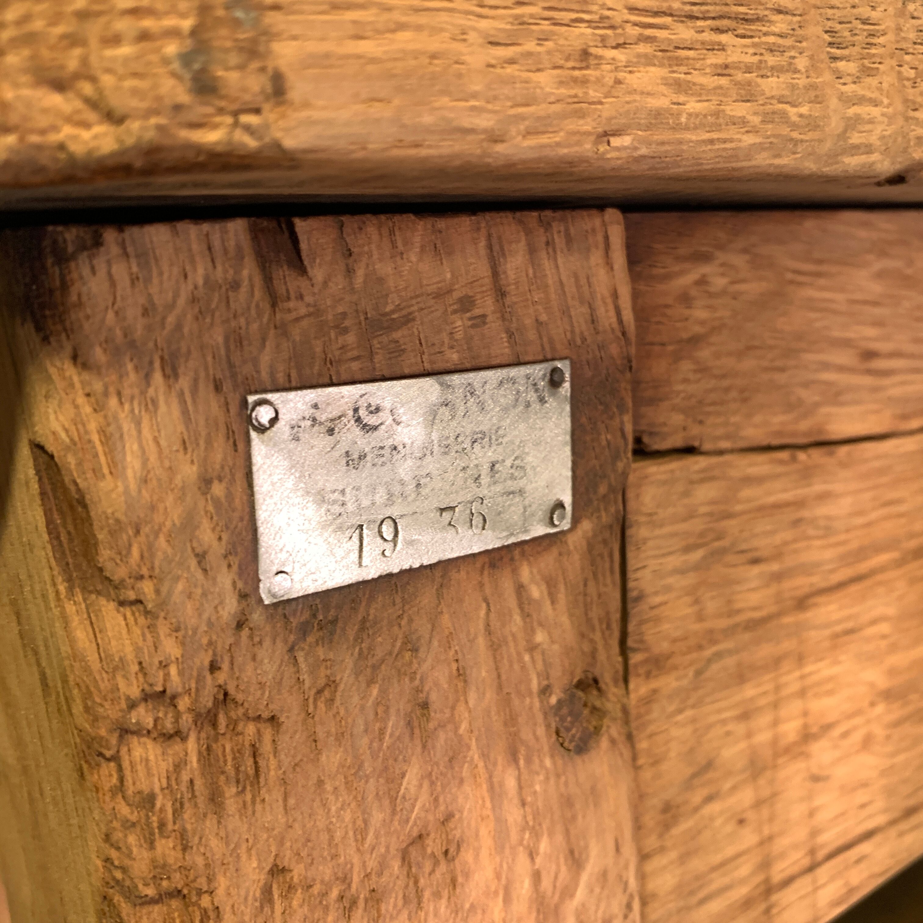 XXL oak farm table 1936