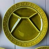 Five plates with scandinavian ceramic hors d'oeuvres