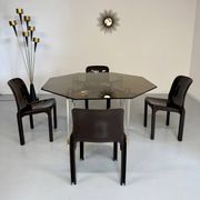 Ancienne table à manger design italien d'Alessandro Albrizzi années 70