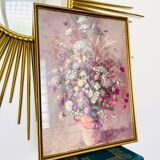 Vintage flower bouquet frame
