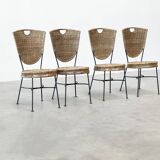 Rattan dining chairs