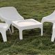 Garden set, 4 armchairs and 1 coffee table