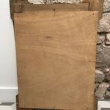 Gilded mirror in wood and stucco, 19th century, 60x88cm