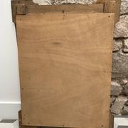 Miroir doré bois et stuc XIXeme 60x88cm