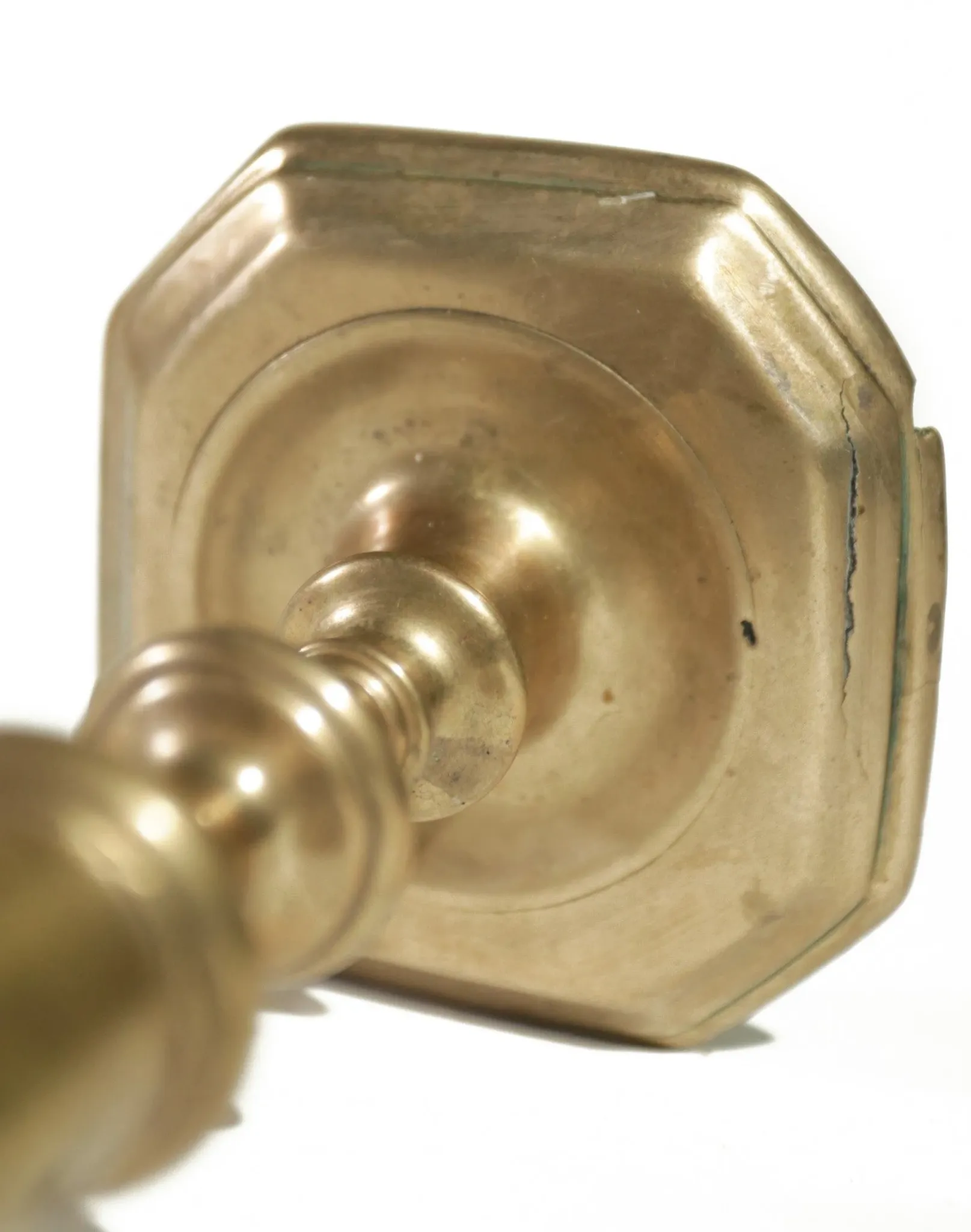 17th-century French bronze candlestick