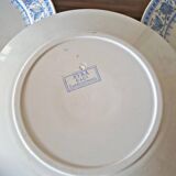 4 U&C Sarreguemines Syra model dinner plates, early 20th century