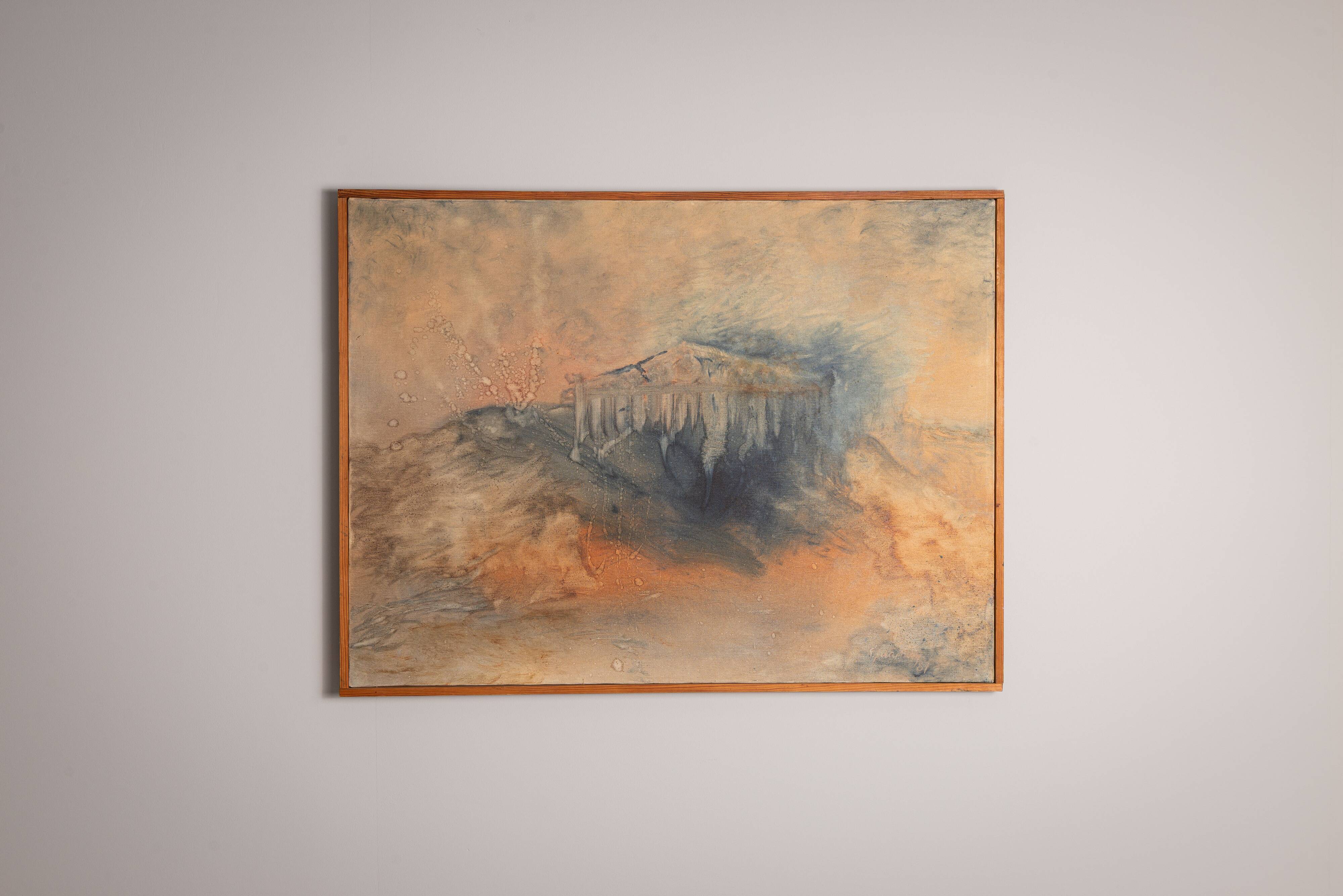 Abstract landscape painting by S. Martiny