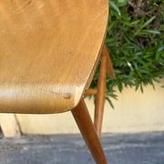 2 IKEA mid-century chairs in the style of Yngve Ekström's "Pinocchio"