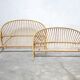 Vintage rattan basket bed 190cm x 120cm