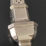 1 sucrier saupoudreur en métal couleur argent