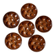 Lot de 6 assiettes à huîtres Saint-Clément- 4589