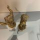 Two bronze statues, Auguste Moreau 'putti' (h25cm) 19th century sculpture