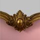 Old Italian mirror in gilded wood 44x70cm