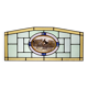Art Deco Stained Glass Panel Depicting Cyclists in Motion, Belgium ca. 1910